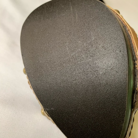 Burberry sling back open toe platform heels - Picture 5 of 6